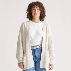 Quince 100% Organic Cotton Oversized Cardigan - Small